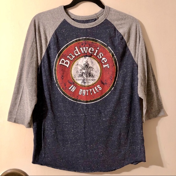 budweiser baseball tee